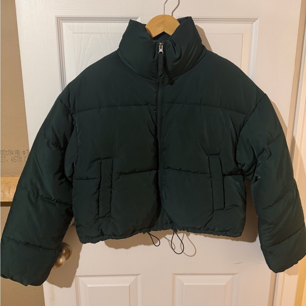 Divided Deep Green Puffer Jacket